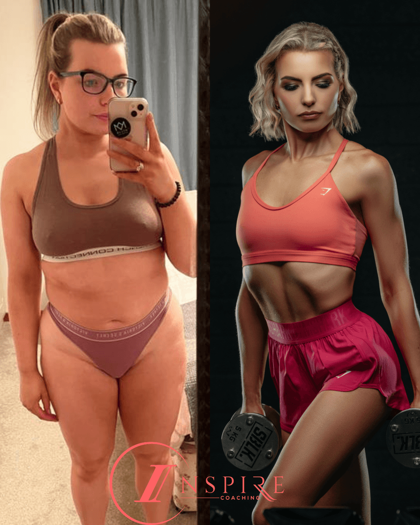 Amy — before and after transformation